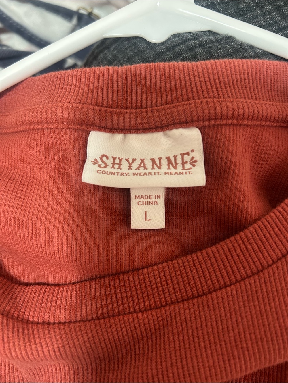 Shyanne Brick Red Crewneck Shirt